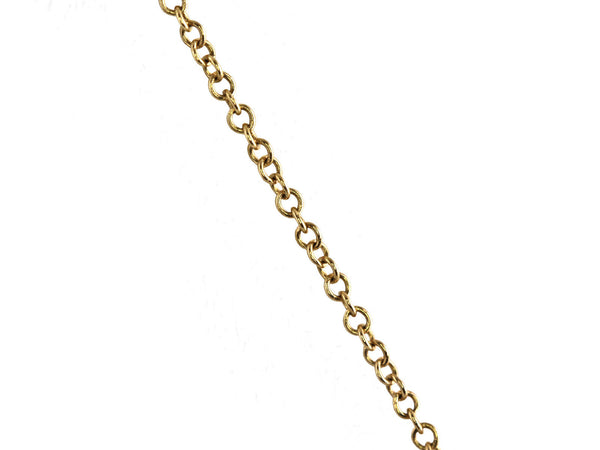 0.13ct Pavé Diamond in 14K Gold Scattered Bars Dangle Necklace